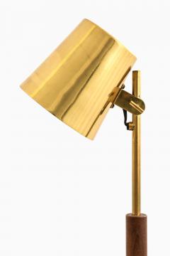 Paavo Tynell Table Lamp in Brass and Teak by Paavo Tynell 1950s - 4555490