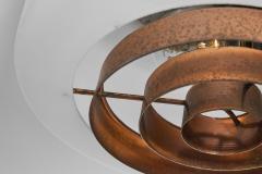 Paavo Tynell Three Model A2 7 Ceiling Lamps by Paavo Tynell for Idman Finland ca 1950s - 4556487