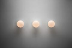 Paavo Tynell Three Paavo Tynell Model 2008 Ceiling Lights for Idman Oy Finland 1950s - 4691642