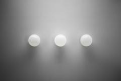 Paavo Tynell Three Paavo Tynell Model 2008 Ceiling Lights for Idman Oy Finland 1950s - 4691643