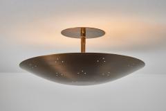 Paavo Tynell Two Enlighten Rey Perforated Patinated Brass Dome Ceiling Lamp - 2561115