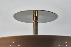 Paavo Tynell Two Enlighten Rey Perforated Patinated Brass Dome Ceiling Lamp - 2561118