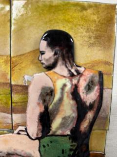 Pablo Picasso After Pablo Picasso Acrobat on a Ball 3d Enamel on Copper Plate - 4365190