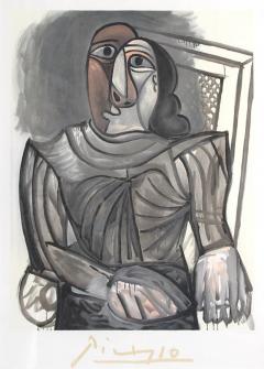 Pablo Picasso Femme Assise a la Robe Grise - 2905885