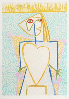 Pablo Picasso Femme au Buste en Coeur - 2884877