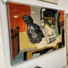 Pablo Picasso Framed Carpet Picassos Guitar Glass and Fruit Dish Rug Decorative Art - 3069816