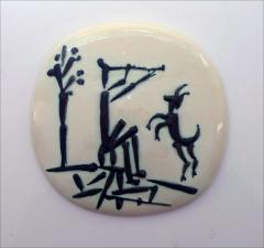 Pablo Picasso Joueur de fl te et ch vre A R 382  - 4439155