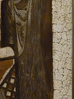 Pablo Picasso Large 1970s Italian Eggshell Lacquer Relief Panel After Picasso Sylvette 1954  - 4686826