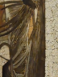 Pablo Picasso Large 1970s Italian Eggshell Lacquer Relief Panel After Picasso Sylvette 1954  - 4686830