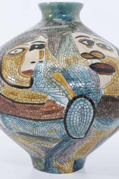 Pablo Picasso Large Pablo Picasso Mosaic Ceramic Vase - 1278710