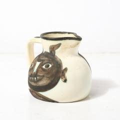 Pablo Picasso Madoura Pottery Glazed Earthenware T tes Pitcher signed Pablo Picasso - 4622620