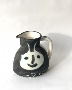 Pablo Picasso PABLO PICASSO CERAMIC PITCHER TETES VISAGES LE FAUN MADOURA ATELIER - 4531940