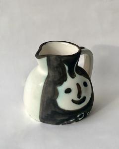 Pablo Picasso PABLO PICASSO CERAMIC PITCHER TETES VISAGES LE FAUN MADOURA ATELIER - 4531942
