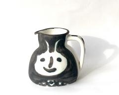 Pablo Picasso PABLO PICASSO CERAMIC PITCHER TETES VISAGES LE FAUN MADOURA ATELIER - 4531944