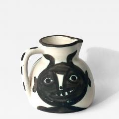 Pablo Picasso PABLO PICASSO CERAMIC PITCHER TETES VISAGES LE FAUN MADOURA ATELIER - 4532176