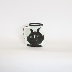 Pablo Picasso Pablo Picasso Ceramic Pitcher Tetes Visage Editions Picasso Madoura - 4476730