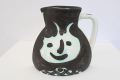 Pablo Picasso Pablo Picasso Ceramic Pitcher Tetes Visage Editions Picasso Madoura - 4476738