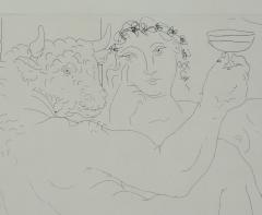 Pablo Picasso Pablo Picasso Signed Etching Minotaure une Coupe la Main et Jeune Femme 1939 - 1066414