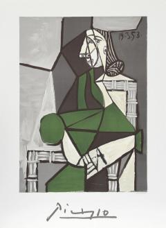Pablo Picasso Portrait de Femme Assise Robe Verte - 2905711