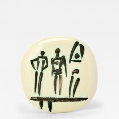 Pablo Picasso Trois personnages sur tremplin A R 375  - 4464026