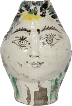 Pablo Picasso Woman s Head Crowned with Flowers Ramie 237  - 4319785