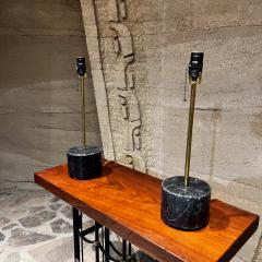 Pablo Romo Contemporary Modern Polished Black Marble Table Lamps Pablo Romo design - 3294800