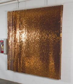 Paco Rabanne Iconic Copper Color Space Curtain by Paco Rabanne - 506998