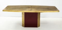 Paco Rabanne Rare and important acid etched brass dining table by Paco Rabanne - 1569077