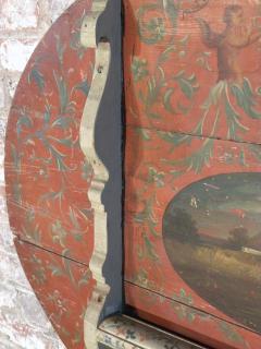 Painted 18th century Dutch Oval Hindeloopen Table - 1038526