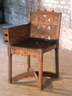 Painted 19th century Folk Art Childs Chair - 655846