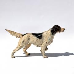 Painted Cast Iron Hunting Dog English circa 1900 - 4813624