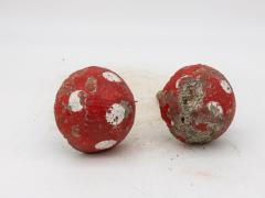 Painted Concrete Garden Mushroom Statues France 1950s - 4226144