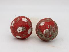 Painted Concrete Garden Mushroom Statues France 1950s - 4226166