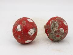 Painted Concrete Garden Mushroom Statues France 1950s - 4226173