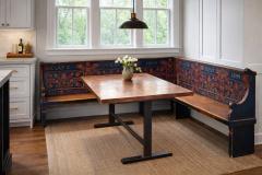 Painted Farmhouse Corner Bench - 4557817