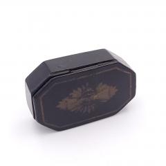 Painted French Papier m ch Snuff Box circa 1870 - 2702782