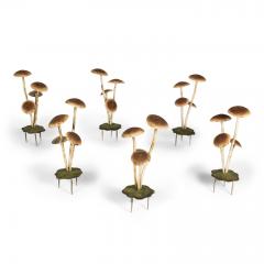 Painted French Tole Mushroom Decoration - 4181037