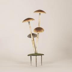Painted French Tole Mushroom Decoration - 4181141