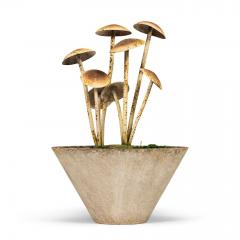 Painted French Tole Mushroom Decoration - 4181891