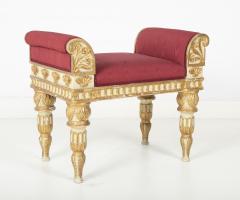 Painted Gilt Bench Made in the Style of a Gianni Versace Estate Bench - 2113437