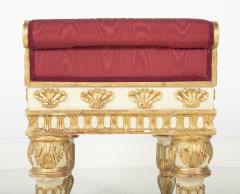 Painted Gilt Bench Made in the Style of a Gianni Versace Estate Bench - 2113442