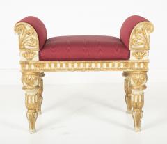 Painted Gilt Bench Made in the Style of a Gianni Versace Estate Bench - 2113445