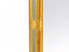 Painted Gilt and Ebonized Mid 20th Century Italian Venetian Style Wall Mirror - 4552765