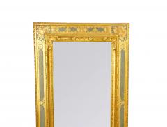 Painted Gilt and Ebonized Mid 20th Century Italian Venetian Style Wall Mirror - 4552768