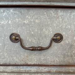 Painted Gray Blue Three Drawer Commode - 4347988