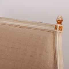 Painted Louis XVI style six leg sofa circa 1940 with gilt hightlights - 3631186