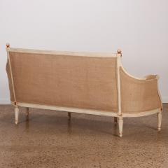 Painted Louis XVI style six leg sofa circa 1940 with gilt hightlights - 3631189