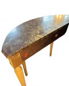 Painted Marble Top Console - 3747646