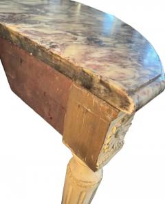 Painted Marble Top Console - 3747647