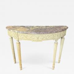 Painted Marble Top Console - 3751584